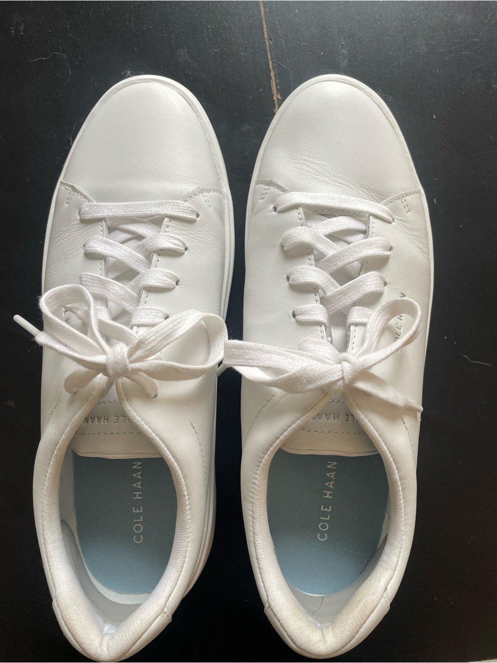 Cole Haan Traveler Women’s White Leather Lace-Up Sneakers